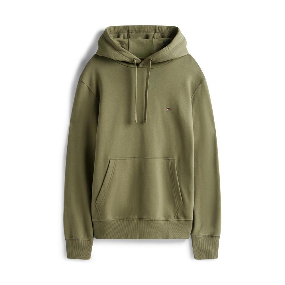 Tommy Hilfiger Flag Embroidery Terry Battle Green Hoody